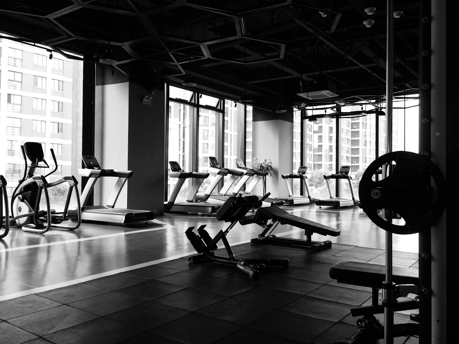 Gym entrance presentation imagery